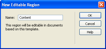 New Editable region