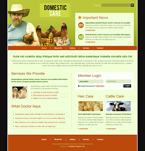 Animals & Pets Website Template SJY-W0003-A