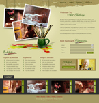 Art & Photography Website Template Photo Art