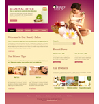 Beauty Website Template DBR-F0002-B