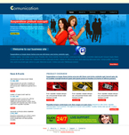 Communications Website Template classica