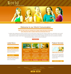 Communications Website Template Sparks