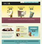 Communications Website Template Sparkles