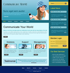 Communications Website Template Jewelry House