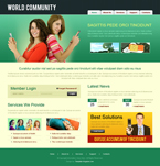 Communications Website Template online jewellery store