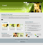 Communications Website Template Sparks