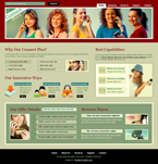 Communications Website Template Sparkles