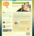 Family Website Template Loving Family