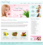 Flowers Website Template MSM-0001-FL