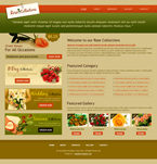 Flowers Website Template PJW-0002-FL