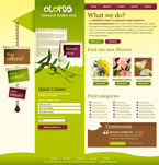 Flowers Website Template PS-0001-FL