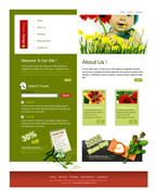 Flowers Website Template RJN-0001-FL