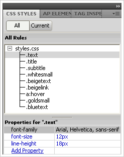 CSS Panel