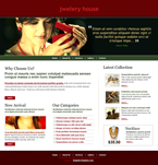 Jewelry Website Template online jewellery store