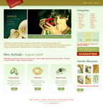 Jewelry Website Template Sparkles