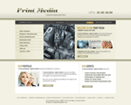 Media Website Template Print Media