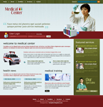 Medical Website Template Medicine Laboratory