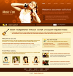 Music Website Template PJW-0003-MUS