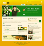 Music Website Template Crazy Music