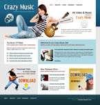 Music Website Template Crazy Music