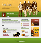 Music Website Template Rock Band