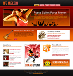 Music Website Template Forth Nightangle