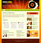 Music Website Template Digital Sound