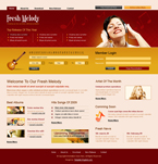 Music Website Template Music Mania