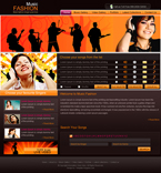 Music Website Template Music Fashion