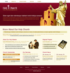 Religious Website Template Holy Church