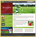 Sport Website Template KR-F0001-S