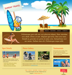 Travel Website Template Sunday Travel